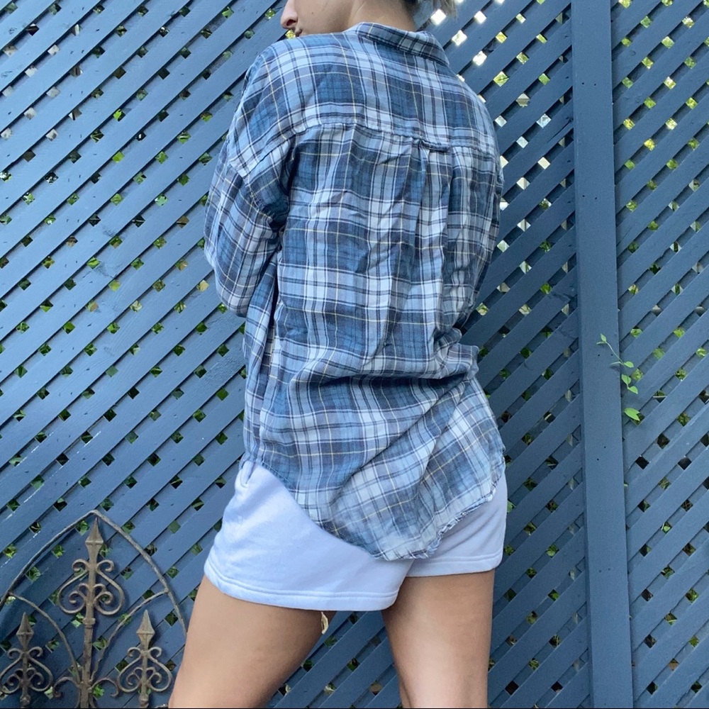 Blue Plaid Brandy Melville Flannel